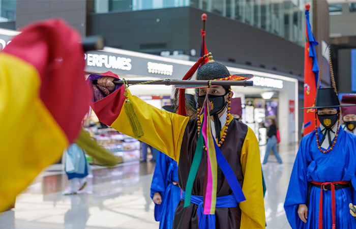 공항 수문장 교대의식 (3)